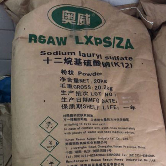 十二烷基硫酸鈉（K12）